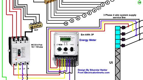 electrical meter box drawing|electric meter connection diagram.